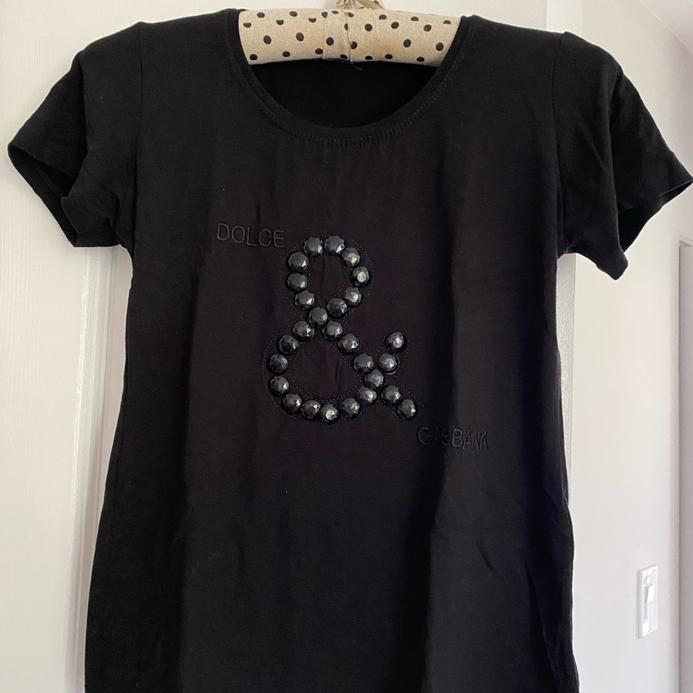 D&G black T-shirt sz S